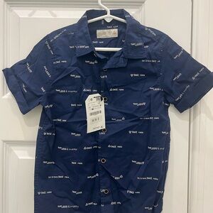Zara Kids two short sleeve button downs